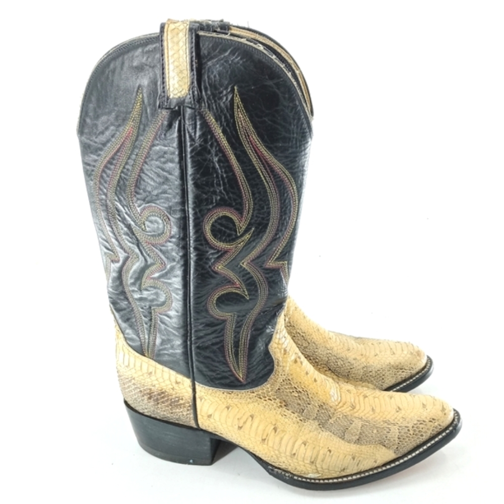 Vintage Authentic Snake Skin Western Boots